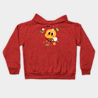 Bee Hand Drawn Cartoon Kids Hoodie